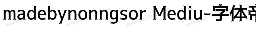 madebynonngsor Mediu字体转换